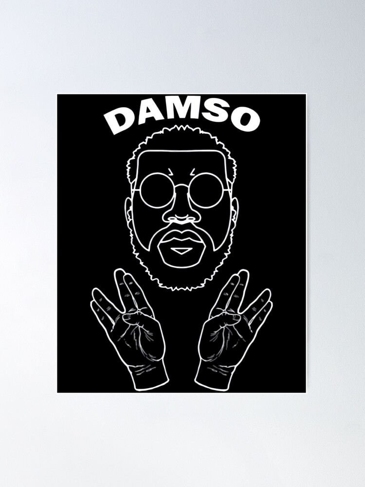 Damso noir et blanc Poster