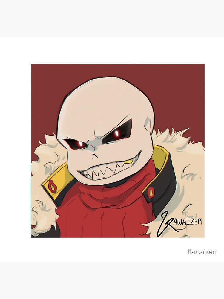 Underfell bitty sans  Spiral Notebook for Sale by Kawaizem