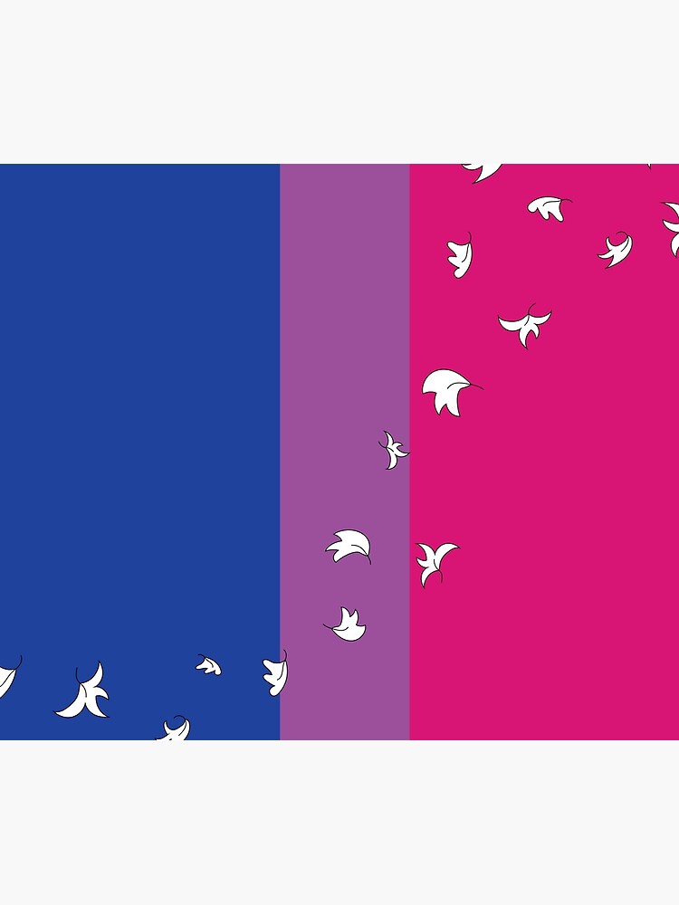 Thumbnail 6 of 6, Comforter, Heartstopper Leaves Bi Pride Flag designed and sold by itsgoodjunk.
