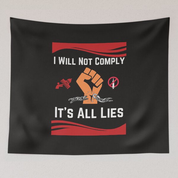 Item preview, I Will Not Comply T-Shirt designed and sold by PRBloem.