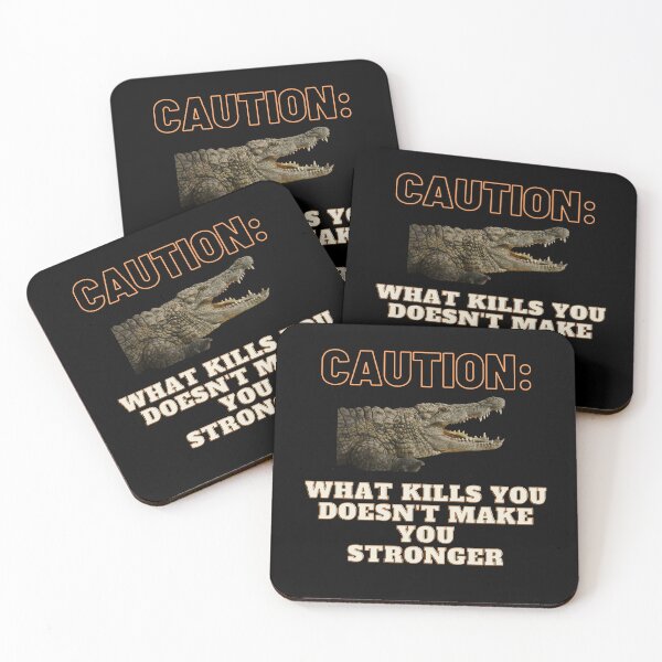 Item preview, CAUTION: What kills you doesn’t make you stronger. designed and sold by Cajattire.