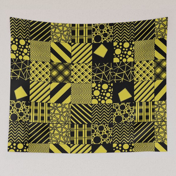 Aperçu de l'œuvre Motifs jaunes et noirs créée et vendue par JNTremblay.