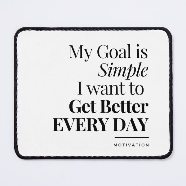 Item preview, My Goal Motivational Words White designed and sold by PUMPITH.