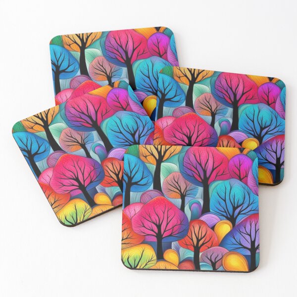 Item preview, Abstract Colorful Tree Forest designed and sold by calibrit.
