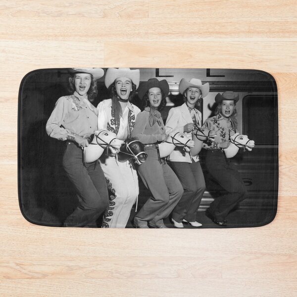 Item preview, Cowgirls, Black and White, Funny Vintage Art designed and sold by modernretro.