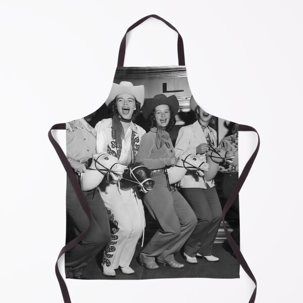 Item preview, Cowgirls, Black and White, Funny Vintage Art designed and sold by modernretro.
