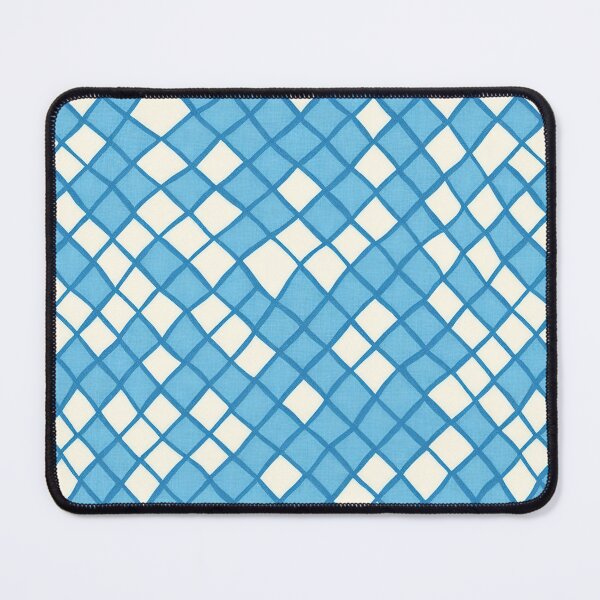 Item preview, Rhombus shape pattern, blue and white grid designed and sold by CoolPixels.