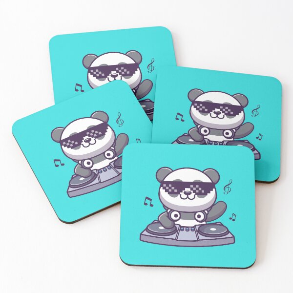 Item preview, Panda DJ Groove: Cute Panda Playing DJ Electronic Music Cartoon Vector Icon Illustration designed and sold by hjian8219.