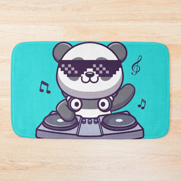 Item preview, Panda DJ Groove: Cute Panda Playing DJ Electronic Music Cartoon Vector Icon Illustration designed and sold by hjian8219.