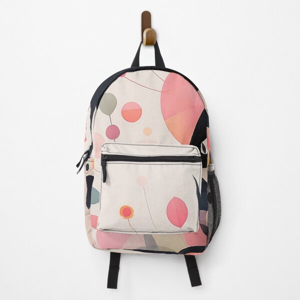 Item preview, Chic Cat Meets Abstract Floral Art: Beige & Black Tones designed and sold by PaintbrushPlace.