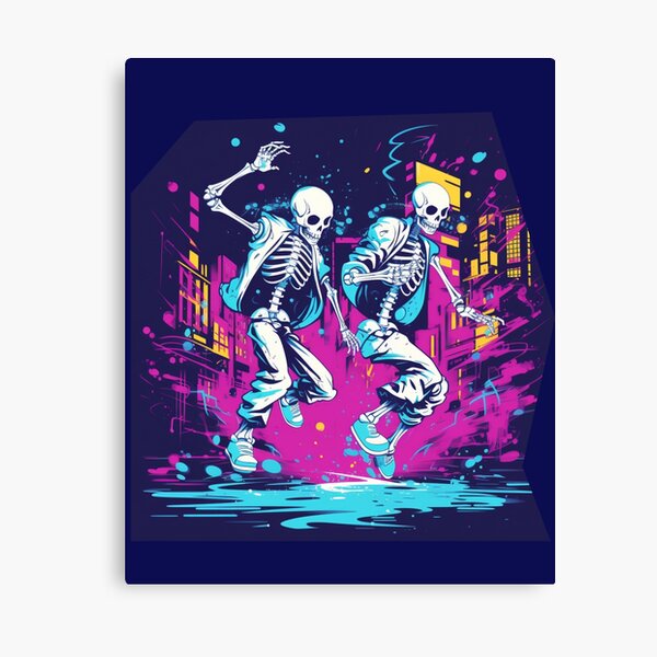 Skeleton Dance Wall Art for Sale | Redbubble