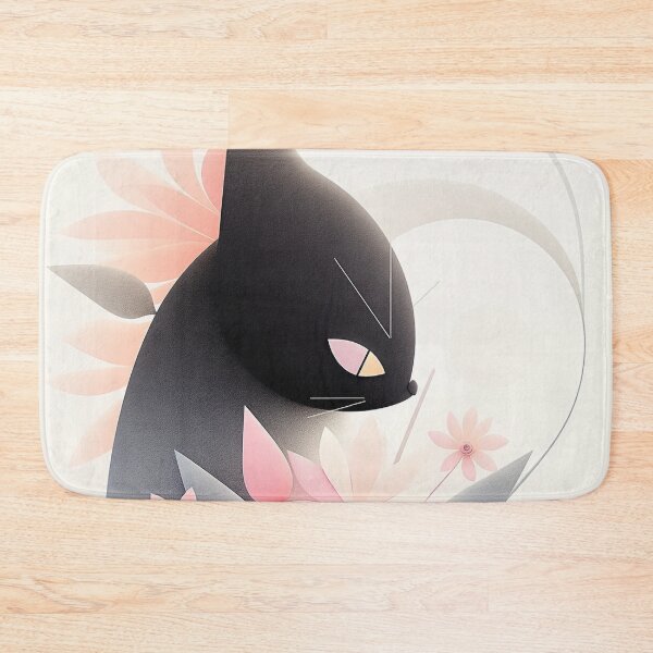 Item preview, Delightful Cat & Botanical Beauty: Light Beige & Black Palette designed and sold by PaintbrushPlace.
