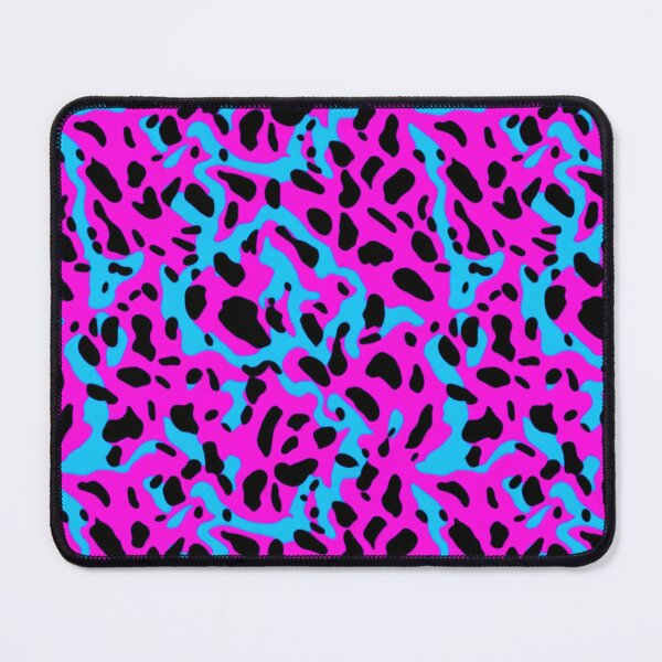 Item preview, Leopard skin, black spot, hot pink and blue designed and sold by CoolPixels.