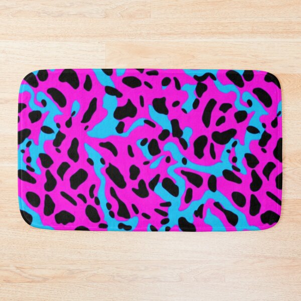 Item preview, Leopard skin, black spot, hot pink and blue designed and sold by CoolPixels.