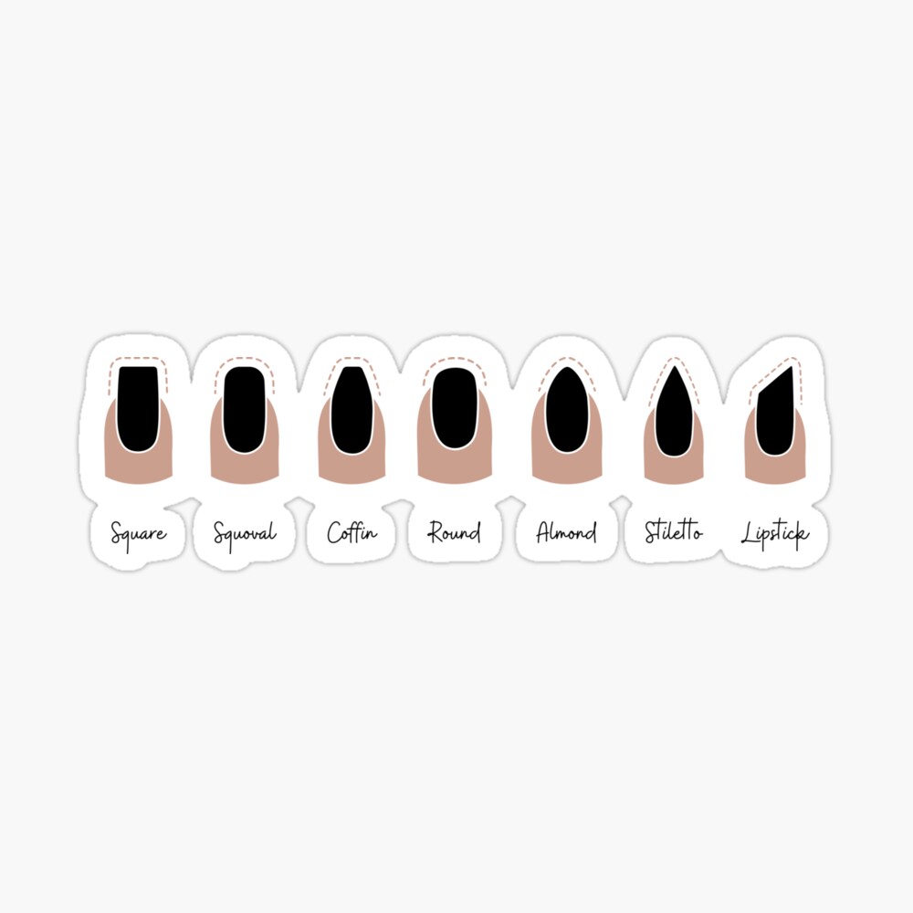 Nail Salon Nail Shape Print Poster