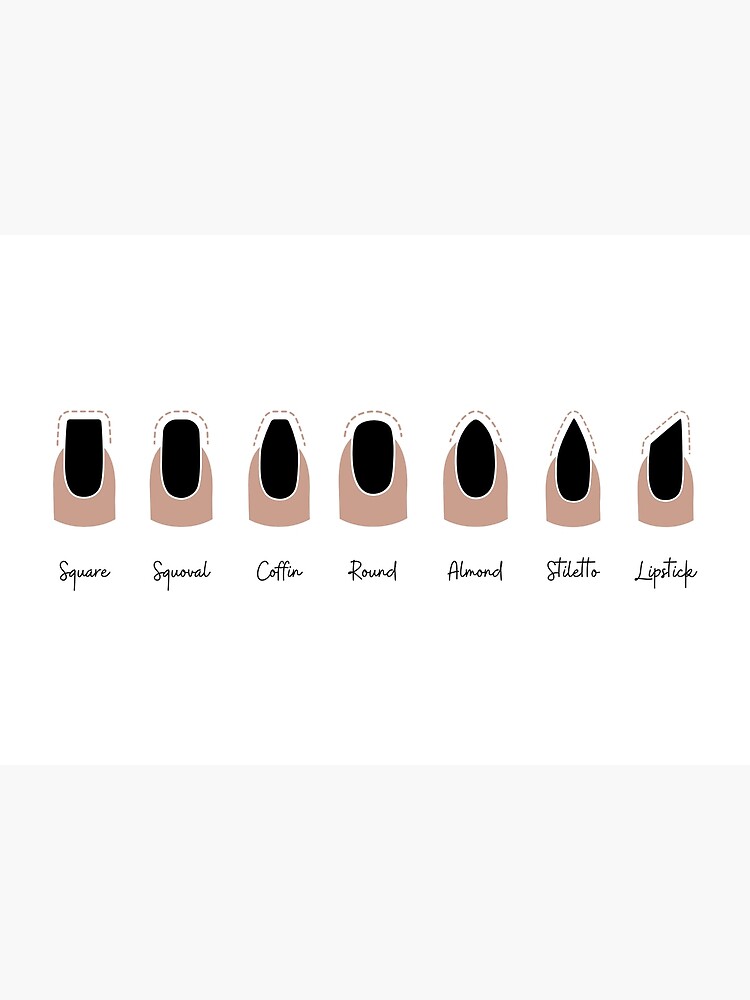 Nail Salon Nail Shape Print Poster