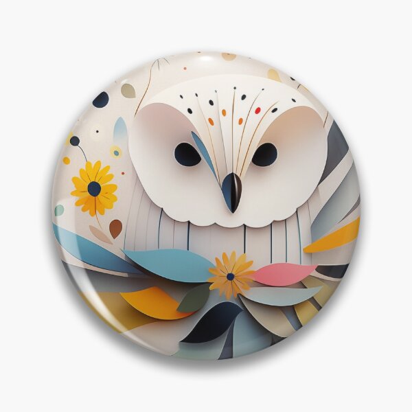 Item preview, Owl & Floral Artistry: Chic Light Beige & Black Palette designed and sold by PaintbrushPlace.