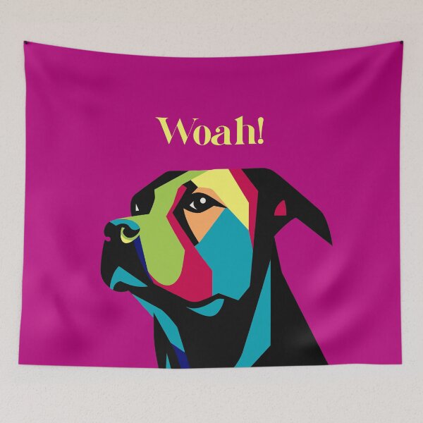 Item preview, Woah! Bulldog, psychedelic Artwork Nº15P designed and sold by Bauani.