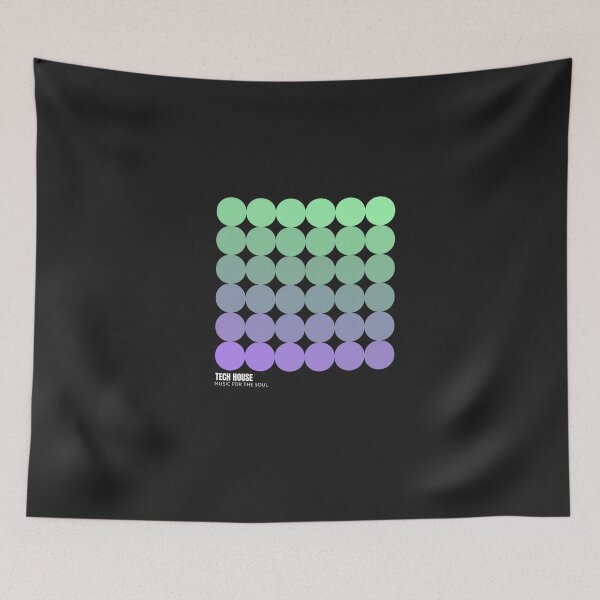 Item preview, Tech House Techno Funky Pattern Retro Music EDM DJ designed and sold by Ravermonkey.