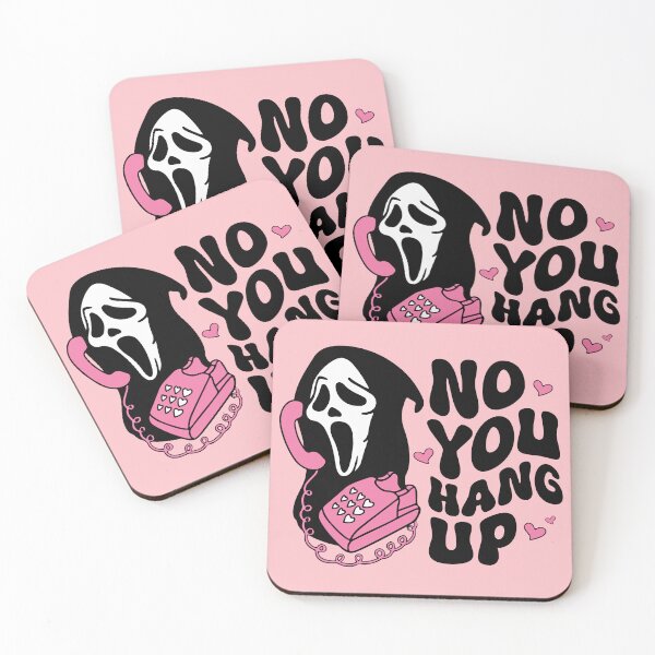 Item preview, No, You Hang Up Pink Skull designed and sold by ArtMeetsPizza.