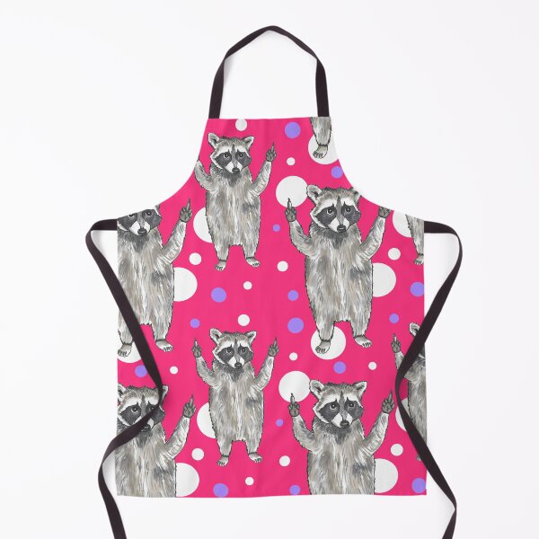 Item preview, Middle Finger Raccoon Pattern Design designed and sold by quirkyburp.