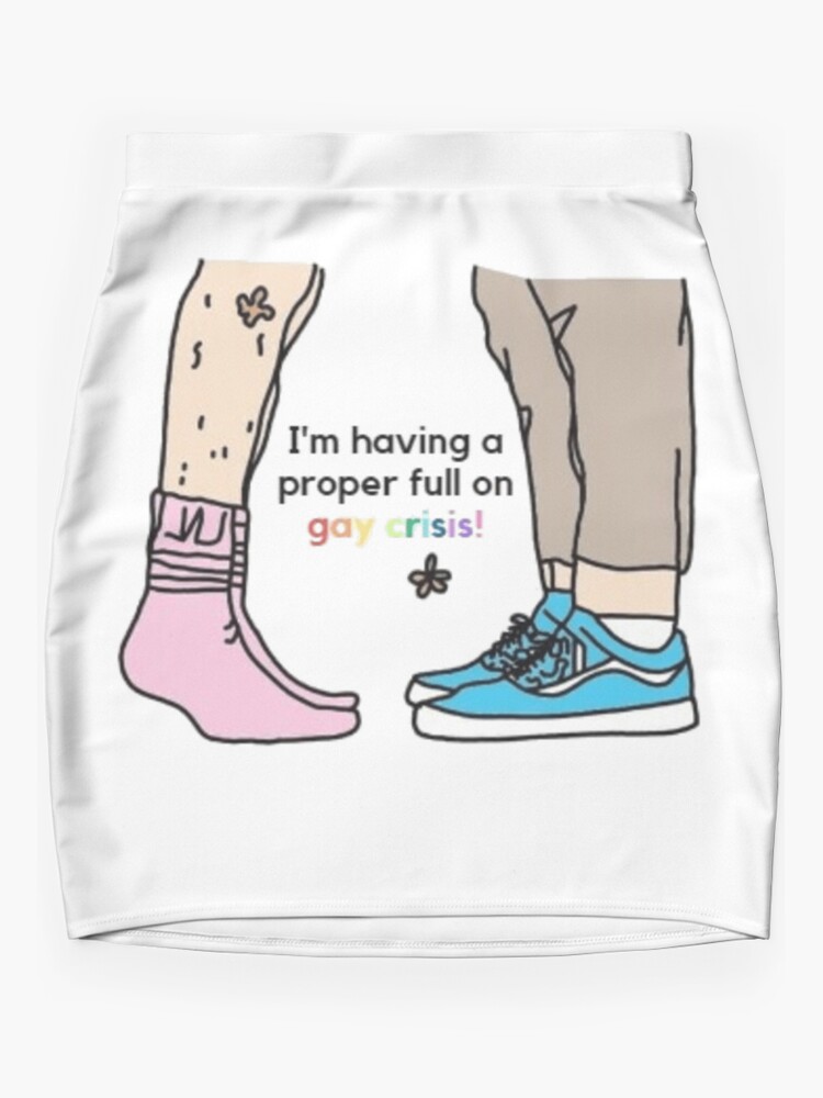 Mini Skirt, Nick & Charlie Feet with Quote - Kiss Scene designed and sold by daisydance
