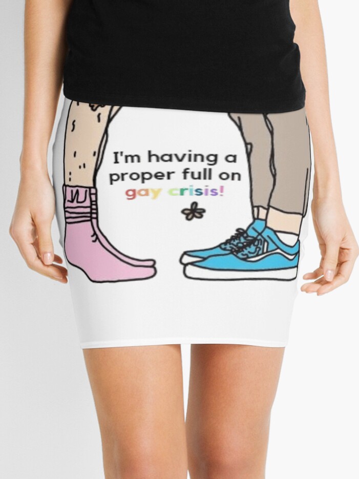 Thumbnail 1 of 4, Mini Skirt, Nick & Charlie Feet with Quote - Kiss Scene designed and sold by daisydance.