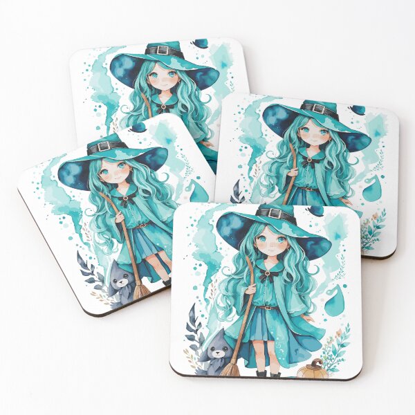 Item preview, turquoise pretty little witch  designed and sold by melyD74.