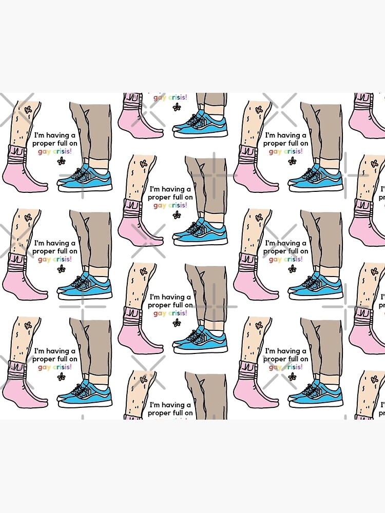Thumbnail 6 of 6, Comforter, Nick & Charlie Feet with Quote - Kiss Scene designed and sold by daisydance.