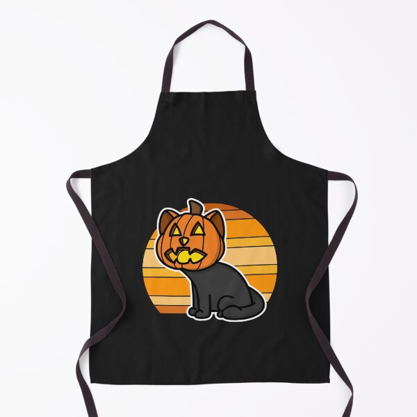 Item preview, Funny Halloween Cat Pumpkin Jack-O-Lantern Kawaii Sunset designed and sold by MeowsAndMakes.