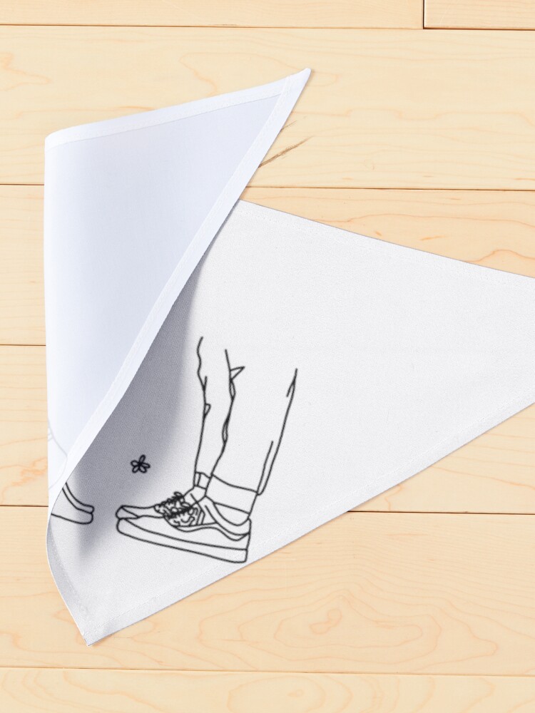 Pet Bandana, Nick & Charlie Feet - Kiss Scene - Outline Version designed and sold by daisydance