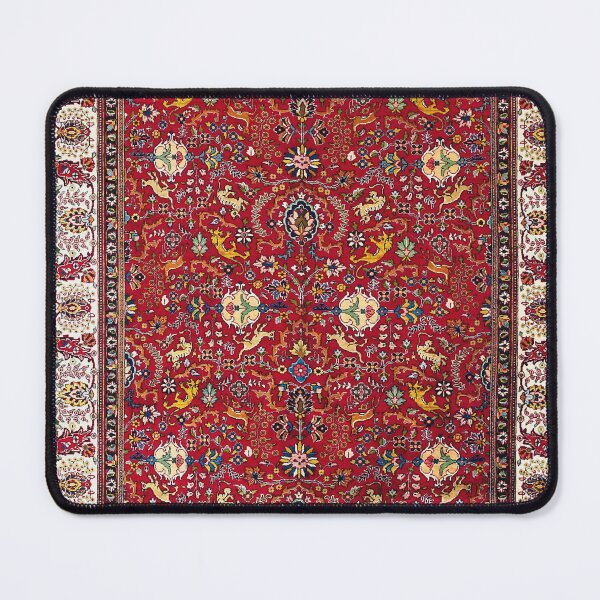 Item preview, Tabriz Persian Carpet with Wild Animals Print designed and sold by Vicky Brago-Mitchell®.