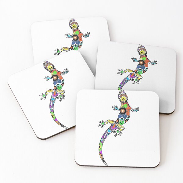 Item preview, Colorful lizard graphic design print designed and sold by dcrc.