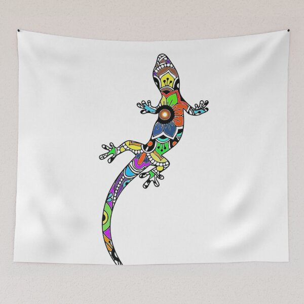 Item preview, Colorful lizard graphic design print designed and sold by dcrc.