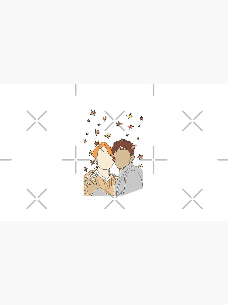 Thumbnail 6 of 6, Pet Bandana, Nick and Charlie - Autumn Leaves (Wallpaper) designed and sold by daisydance.