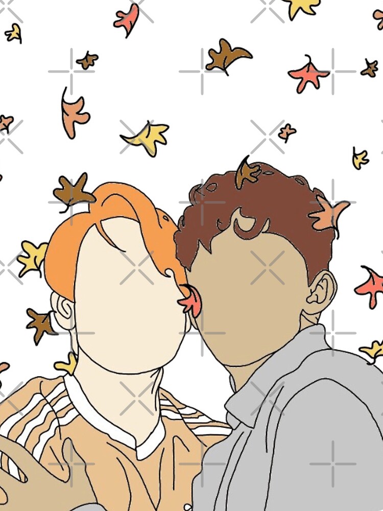Thumbnail 4 of 4, Mini Skirt, Nick and Charlie - Autumn Leaves (Wallpaper) designed and sold by daisydance.