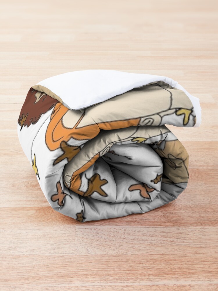 Thumbnail 4 of 6, Comforter, Nick and Charlie - Autumn Leaves (Wallpaper) designed and sold by daisydance.