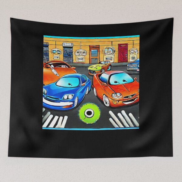 Item preview, Cartoon colorfull cars designed and sold by HardinTrendy.