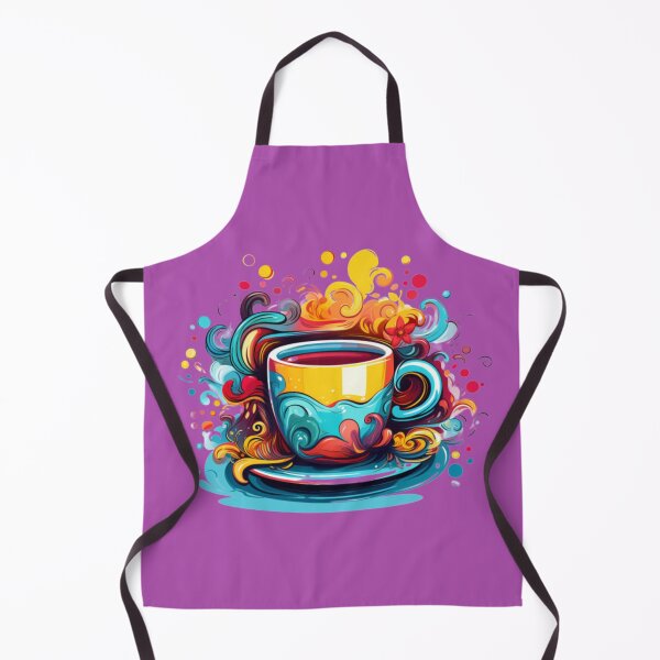 Item preview, autumn colorfull art of coffee sticker designed and sold by Aopo Chaloemphon.