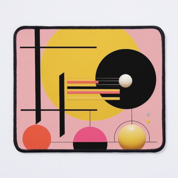 Item preview, Art Deco-inspired design in shades of pink and yellow. designed and sold by PaintbrushPlace.