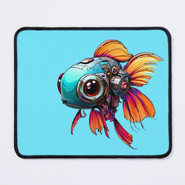 Item preview, Robo-Siamese Fighting Fish! designed and sold by kukamatsu.