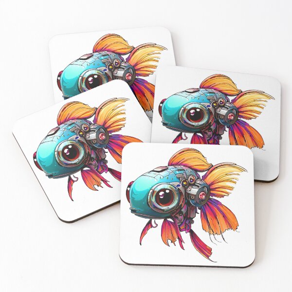 Item preview, Robo-Siamese Fighting Fish! designed and sold by kukamatsu.