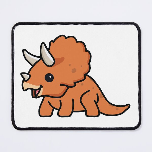 Item preview, Cute Orange Triceratops Dino designed and sold by MisfitPrintsUs.