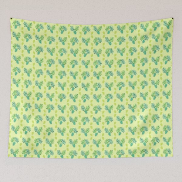 Item preview, Hawaiian Leaves on light green designed and sold by PrintArtVibez.