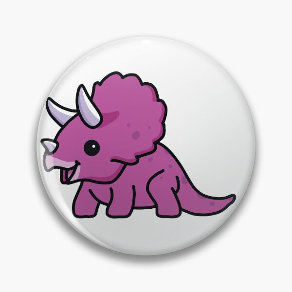 Item preview, Copy of Cute Purple Triceratops Dino designed and sold by MisfitPrintsUs.