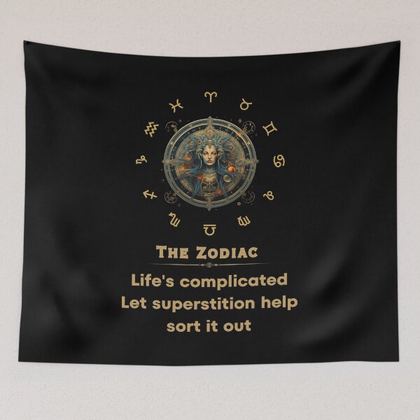 Item preview, Life's complicated; let superstition help sort it out. skeptic, rational , sarcasm designed and sold by Cajattire.