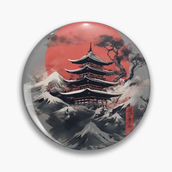 Item preview, Crimson Moon Over Japanese Haven designed and sold by ThePrism.
