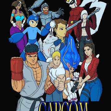 Artwork thumbnail, Capcom All Stars black variant by Reflex76