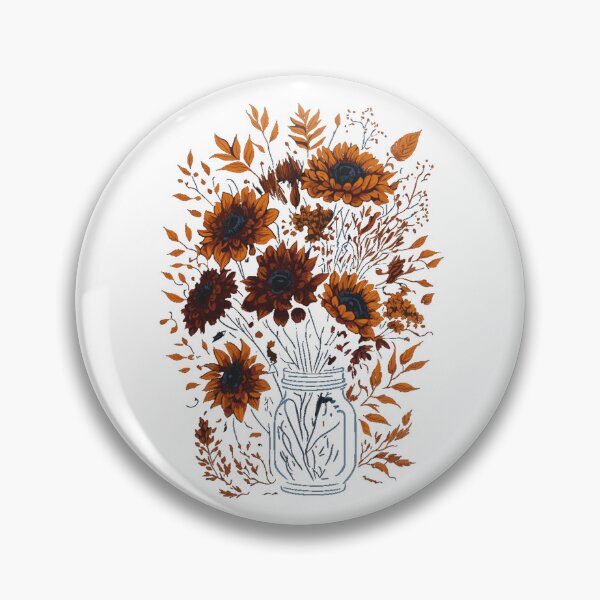 Item preview, Flowers in mason jar designed and sold by Top-Bot.