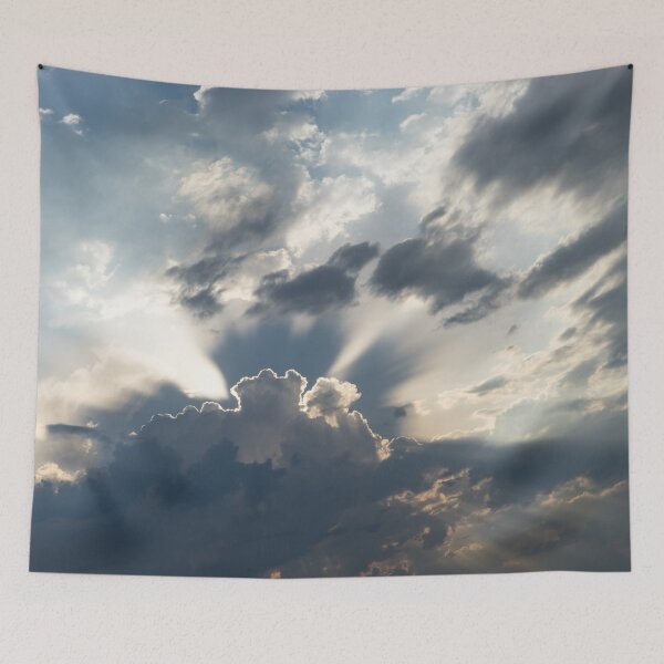 Item preview, Amazing Cloudscape - Turbulent Sky Sunrays and the Coolest Cloud Shadows designed and sold by Georgia Mizuleva.